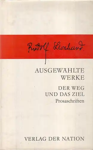 Buch: Ausgewählte Werke..., Bd. IV, Leonhard, Rudolf, 1970, Verlag der Nation