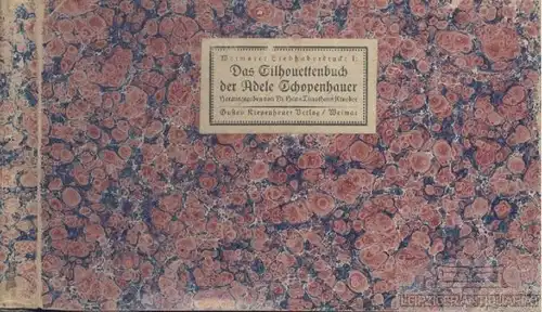 Buch: Das Silhouettenbuch der Adele Schopenhauer, Kroeber, Hans Timotheus. 1913