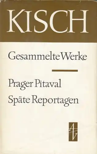 Buch: Prager Pitaval. Späte Reportagen, Kisch, Egon Erwin. 1980, Aufbau Verlag
