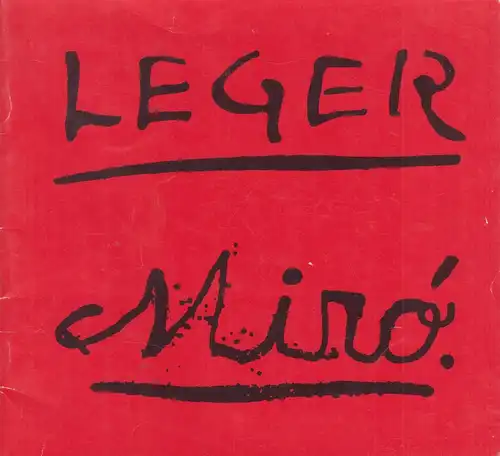 Heft: Fernand Leger, Joan Miro, Scheffler, Gisela, 1989, Buchheim Verlag