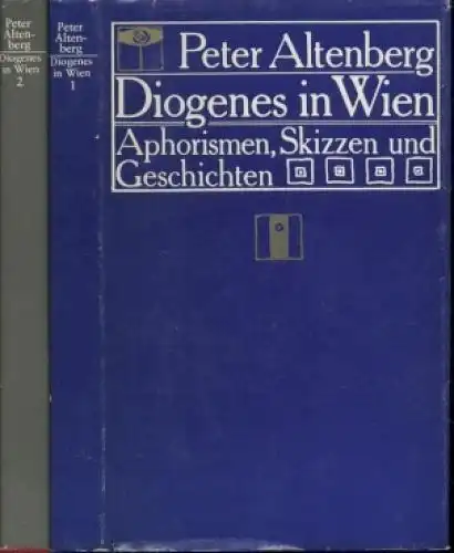 Buch: Diogenes in Wien, Altenberg, Peter. 2 Bände, 1979, Volk und Welt Verlag