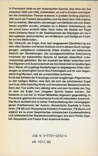 Buch: Romanische Engelsgestalten in Frankreich, Tetzlaff, I., 1987, Du Mont