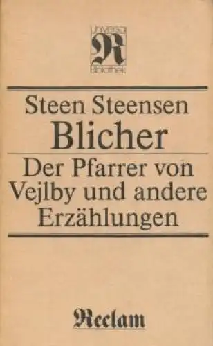 Buch: Der Pfarrer von Vejlby, Blicher, Steen Steensen. 1984, gebraucht, gut