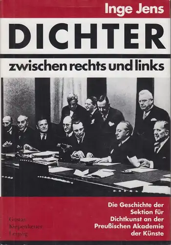 Buch: Dichter zwischen rechts und links, Jens, Inge. 1994, gebraucht, gut