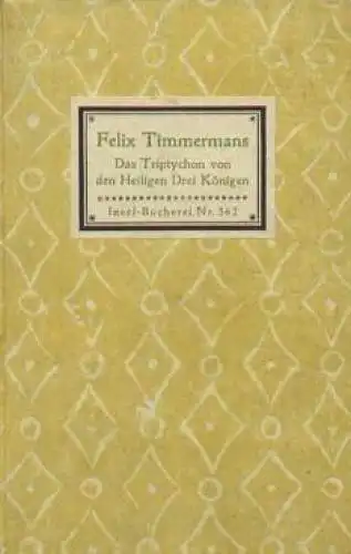 Insel-Bücherei 362, Das Triptychon von den heiligen drei Königen, Timmerma 44537