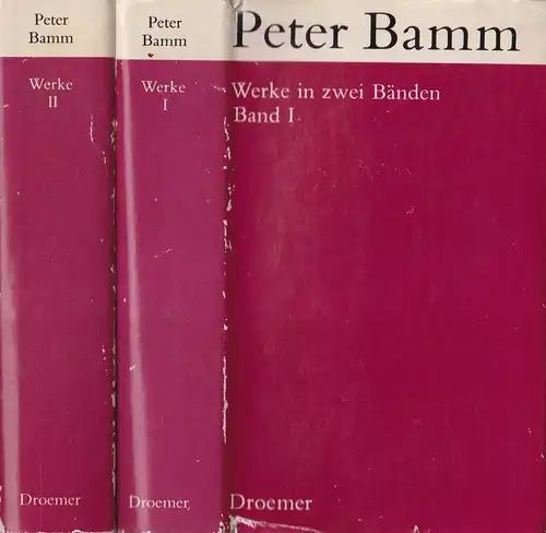 Buch: Werke in 2 Bänden, Bamm, Peter. 2 Bände, 1967, Droemer Verlag