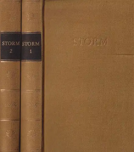Buch: Storms Werke in zwei Bänden, Storm, Theodor. 2 Bände, 1974, Aufbau- 320318