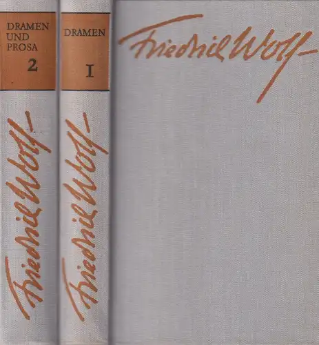 Buch: Dramen und Prosa, Wolf, Friedrich, 2 Bände, 1973, Aufbau, gebraucht, gut