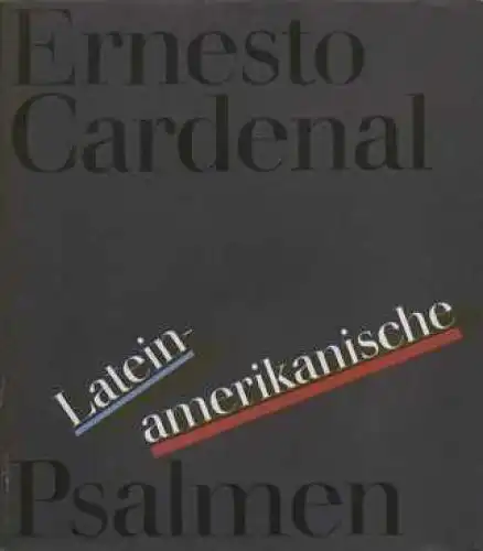Buch: Lateinamerikanische Psamlen, Cardenal, Ernesto. 1989, Union Verlag