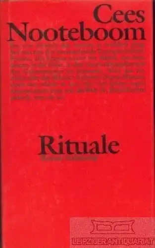 Buch: Rituale, Nooteboom, Cees. 1993, Suhrkamp Verlag, Roman, gebraucht, gut