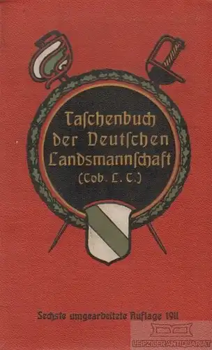 Buch: Taschenbuch der Deutschen Landsmannschaft (Coburger L.C.), Trittel. 1911
