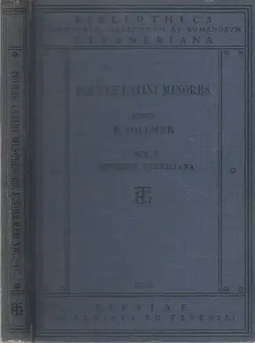 Buch: Poetae Latini Minores. Volumen I : Appendix Vegiliana, Baehrens. 1930
