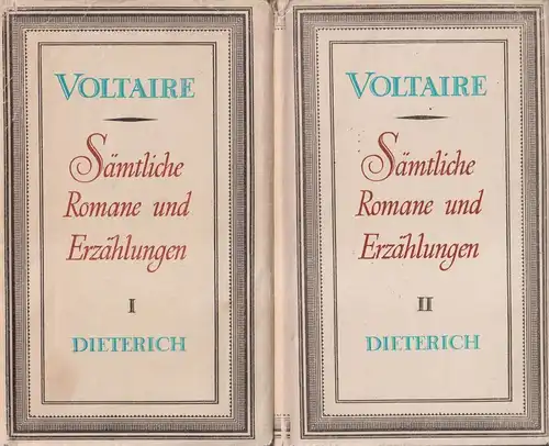 Sammlung Dieterich 58/59, Sämtliche Romane und Erzählungen, Voltair, 2 Bände