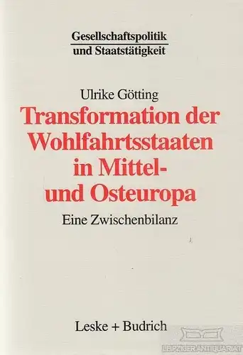 Buch: Transformation der Wohlfahrtsstaaten in Mittel- und Osteuropa, Götting