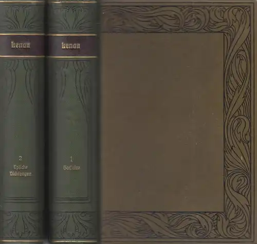 Buch: Lenaus Werke. Lenau, Nikolaus, 2 Bände,  Bibliographisches Institut