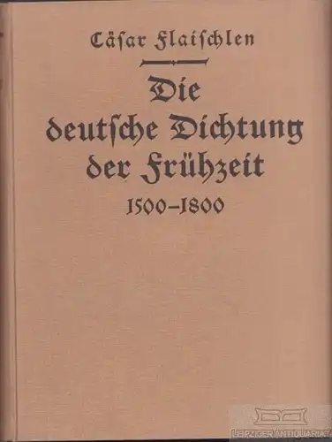 Buch: Das Buch unserer deutschen Dichtung, Flaischlen, Caesar. 1925