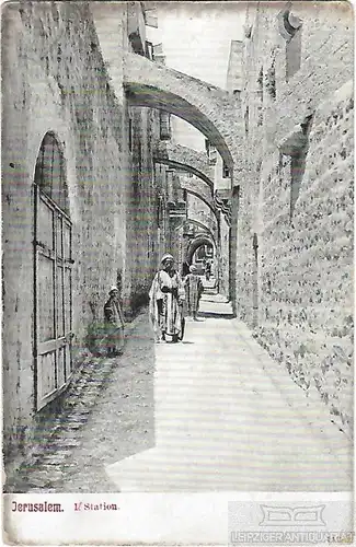 AK Jerusalem. I/ Station. ca. 1911, Postkarte. Serien Nr, ca. 1911