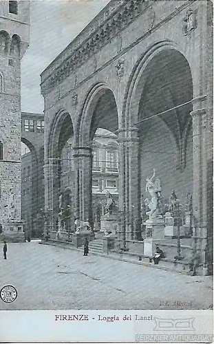 AK Firenze. Loggia dei Lanzi. ca. 1913, Postkarte. Serien Nr, ca. 1913