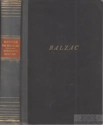 Buch: Modeste Mignon, Balzac, Honore de, Deutsche Buch-Gemeinschaft