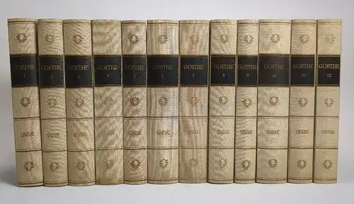 Buch: Werke in zwölf Bänden, Goethe, Johann Wolfgang von. 12 Bände, 1966, BDK