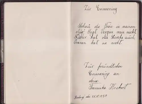 Buch: Poesie. Privates Poesiealbum, 1918, teils beschrieben, gebraucht, gut