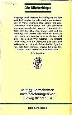 Buch: Märchen und Sagen, Musäus, Johann Karl August. Die Bücherkiepe, 1989