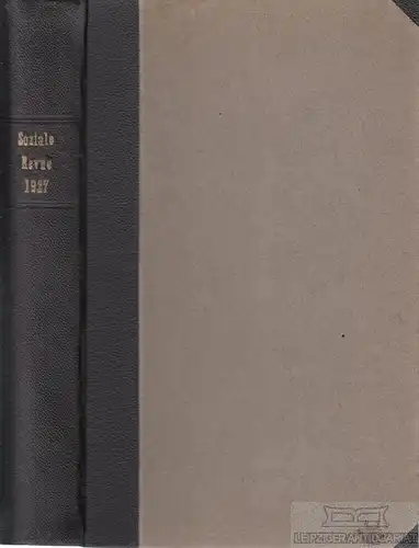 Soziale Revue - Heft 1-12, 27. Jahrgang 1927, Moederl, J. 1927, gebraucht, gut