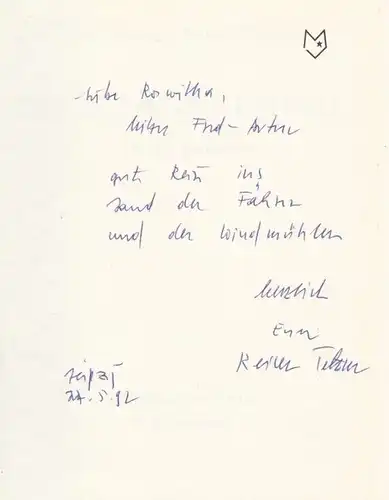 Buch: Im Lande der Fähren, Tetzner, Charles. 1988, Mitteldeutscher Verlag