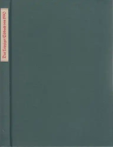 Buch: Das Leipziger Eidbuch von 1590, Gerlach, Sigrid. 1986, Fachbuchverla 21999