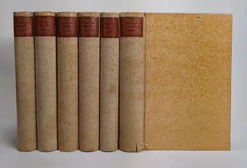 Buch: Goethes Werke in sechs Bänden, Goethe, J. W. v., 6 Bände, 1910, Insel