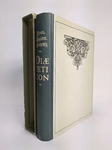 Buch: Diaeteticon, Elsholtz, Johann Sigismund. 1984, Edition Leipzig