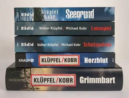 5 Kluftinger-Romane, Klüpfel & Kobr, Piper Verlag, 5 Bände, gebraucht, gut
