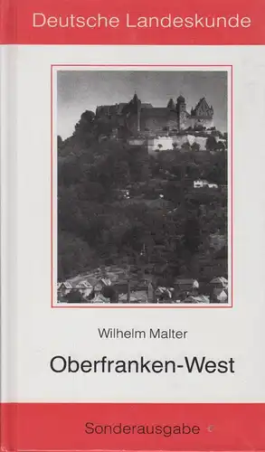 Buch: Oberfranken-West, Malter, Wilhelm, 1984, Glock und Lutz Verlag, gebraucht