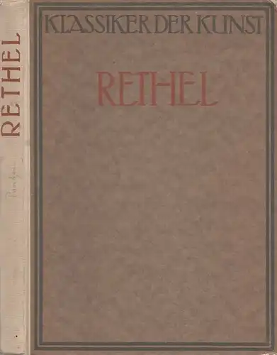 Buch: Alfred Rethel, Ponten, Josef. 1921, Deutsche Verlags-Anstalt