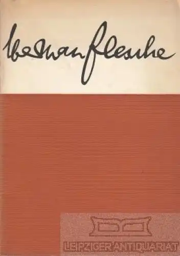 Buch: Hermann Flesche - Gemälde - Aquarelle, Flesche, Hermann. 1956
