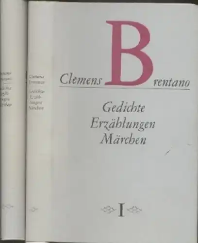 Buch: Gedichte, Erzählungen, Märchen, Brentano, Clemens. 2 Bände, 1978