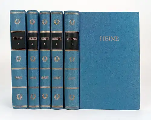 Buch: Werke in fünf Bänden, Heine, Heinrich. 5 Bände, BDK, 1959, Volksverlag