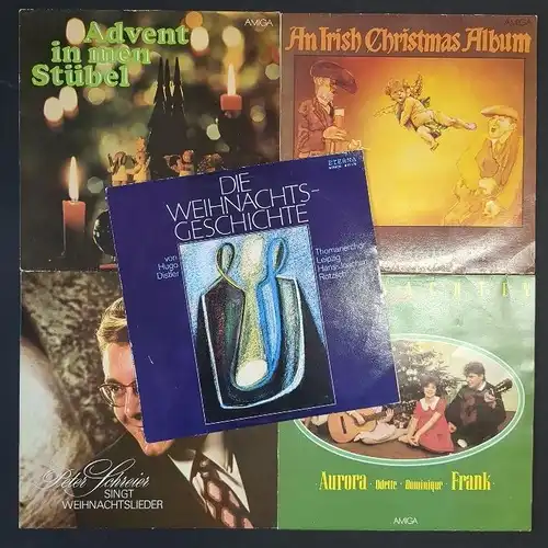 5 verschiedene Schallplatten Weihnachten 12" LP, Vinyl, Schallplatten, Ko 321650