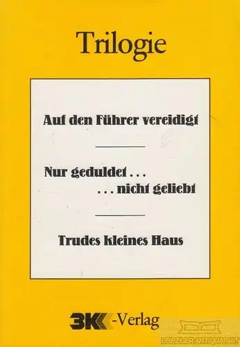 Buch: Trilogie, Sargus, Zita. 1989, 3K Verlag, gebraucht, gut