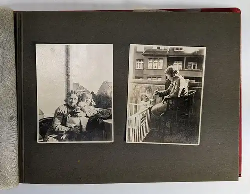 Fotoalbum: Einzigartiges Fotoalbum Familie Jähnert um 1925, Auto, Schuleintritt