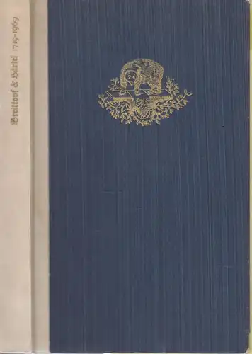 Buch: Breitkopf und Härtel  1719-1969. 1968, Breitkopf & Härtel Verlag
