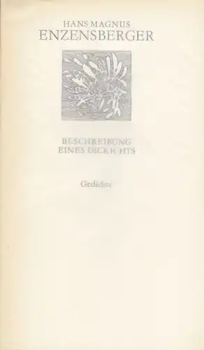 Buch: Beschreibung eines Dickichts, Enzensberger, Hans Magnus. Weiße Reihe, 1979