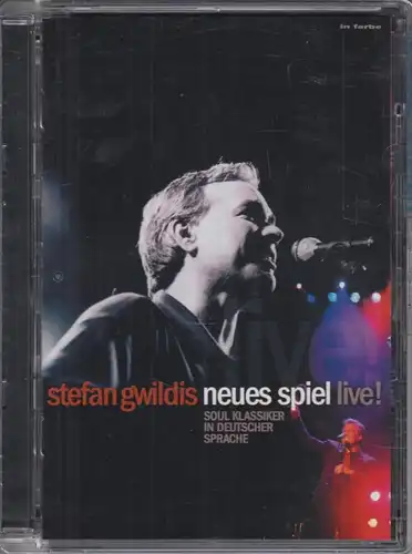 Musik-DVD: Stefan Gwildis. Neues Spiel. Live. 2004, gebraucht, gut