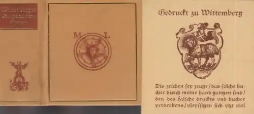 Buch: Wittenberger Buchdruckersignets, Kühne, Heinrich. 1983, VEB Fachbuchverlag