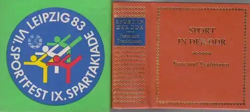 Buch: Sport in der DDR - Feste und Traditionen, Schubert, Horst. 1983