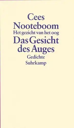 Buch: Das Gesicht des Auges, Nooteboom, Cees, 1994, Suhrkamp Verlag, gebraucht