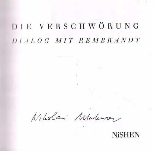 Buch: Die Verschwörung, Makarov, Nikolai. 1991, Verlag Dirk Nishen 321892