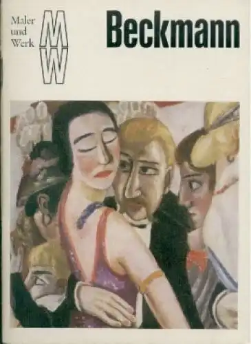 Buch: Max Beckmann, Jähner, Horst. Maler und Werk, 1973, Verlag der Kunst
