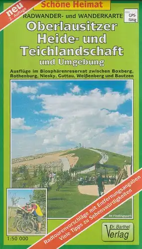 Faltkarte: Radwander- und Wanderkarte Oberlausitzer Heide- und Teichlandschaft