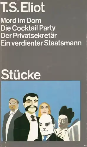 Buch: Stücke, Eliot, T. S., 1984, Verlag Volk und Welt, gebraucht, gut